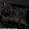 1 Set Fashionable Business Men'S Watch Necklace Ring Stylish Men'S Quartz Watch Christmas Halloween Gift