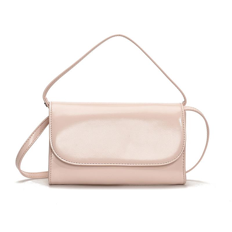 

Французский нишевый однотонный простой модный повседневный универсальный маленький квадратный клатч для ежедневных поездок, портативная сумка-мессенджер, сумка женская розовый