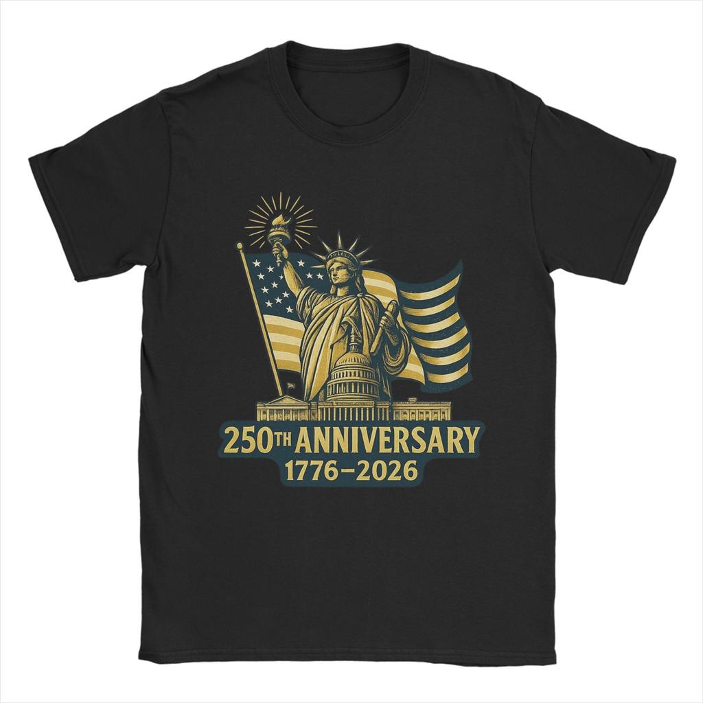 250 Years American Anniversary Accessories Unisex T Shirt Cotton Tee Graphic Printing Tops Tshirt