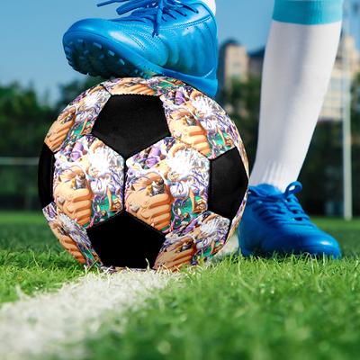 Pallone da Calcio Colorato Cucito a Macchina PVC Misura 5 Pronto per Allenamento di Squadra e Competizione Resistente Alto Rimbalzo Raffreddamento Regalo Sportivo