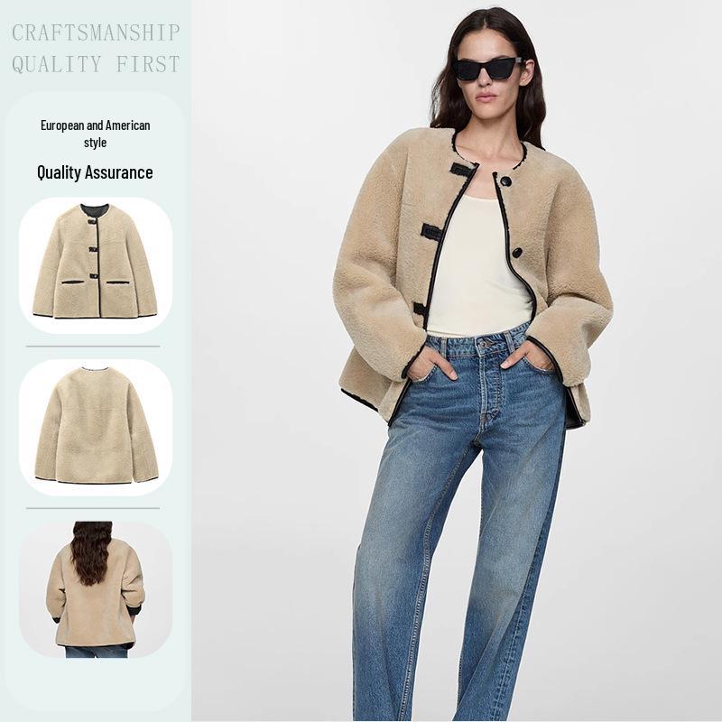 2024 Women's Autumn Fashion: Loose European & American Style Faux Fur Jacket Coat