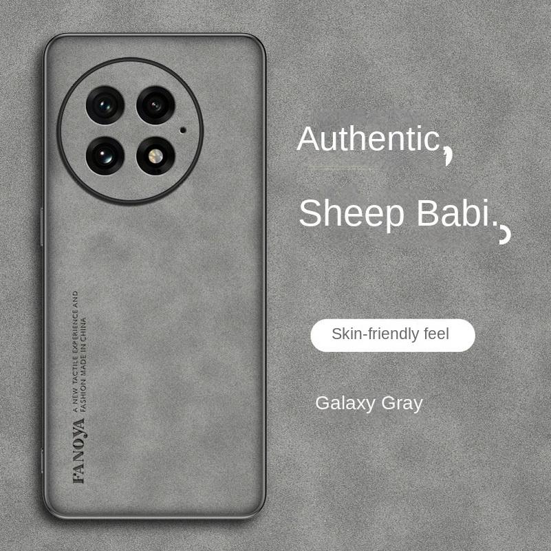 Einfache Leder-Komfort-Wildlederhülle Für OnePlus 13 12 12R 11 11R 10T 10 Pro OnePlus Nord 4 CE 4 3 Lite Ace 3 Linsenschutzhülle