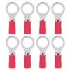 100Pcs Ring Terminal AWG12‑10 Insulated Crimp Wire Connector Set Kit for Equipment