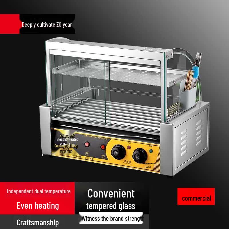 Commercial Automatic Hot Dog Roller Grill Machine
