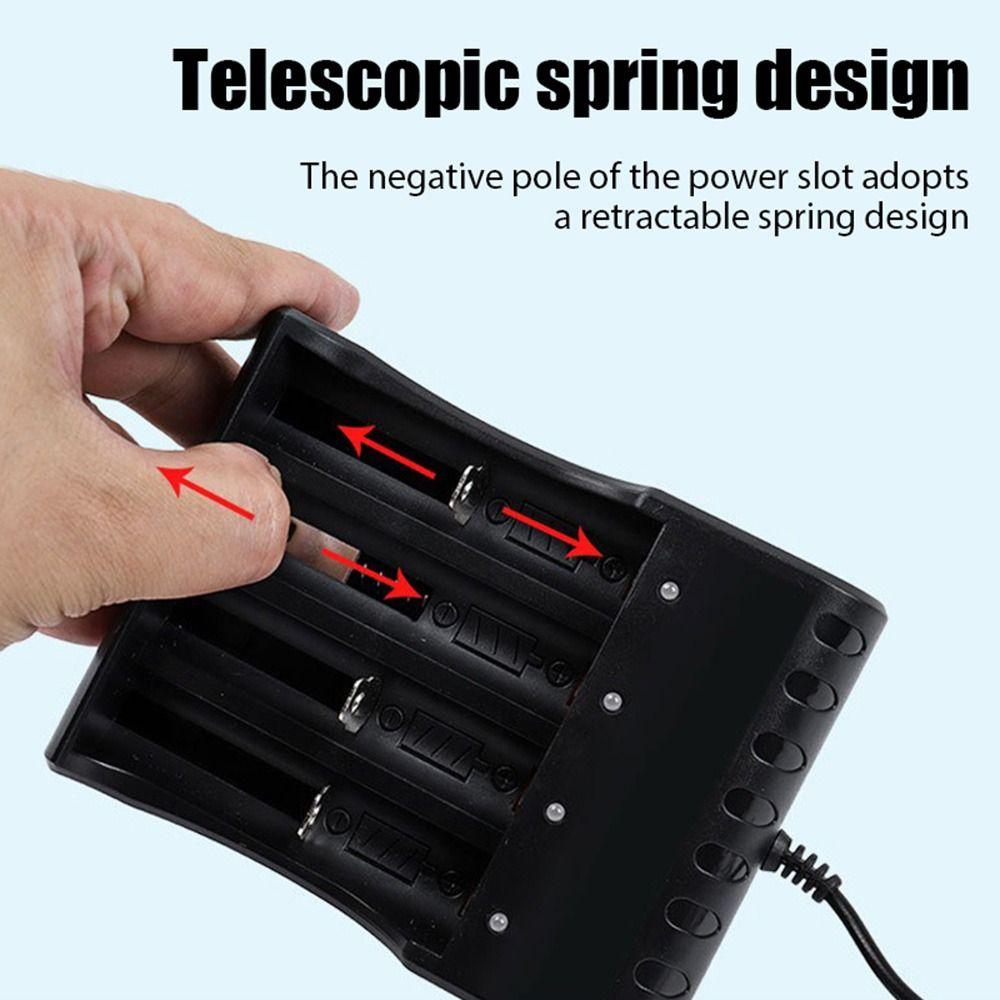 1Pcs 1/2/4 Slots 18650 Battery Charger  for 10440 14500 16340 18350 18500 26650 Battery