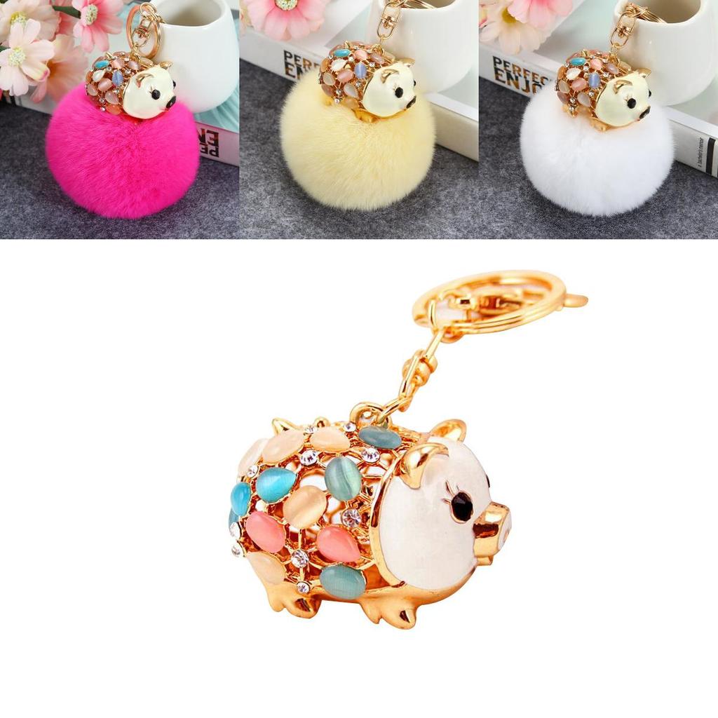Uroczy breloczek do kluczy w stylu koreańskim z uroczą świnką, idealny na specjalne okazje