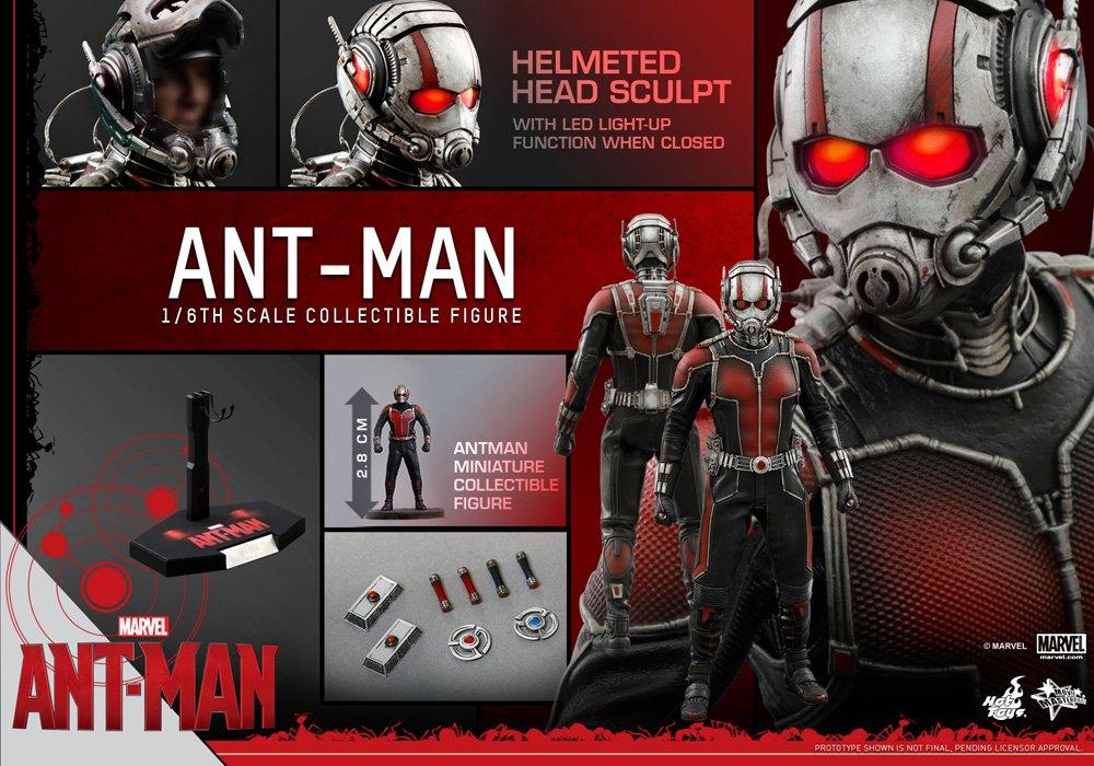 Movie Masterpiece Scale Plastic Painted Action Figure Ant-Man 1/6