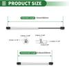 Motoforti Universal Lift Support Strut Gas Spring 15"/380mm 90lb/400N/40kg Silver Tone for Car Lid, Boat Hatch, Roof Window Lid, Bed Lifting