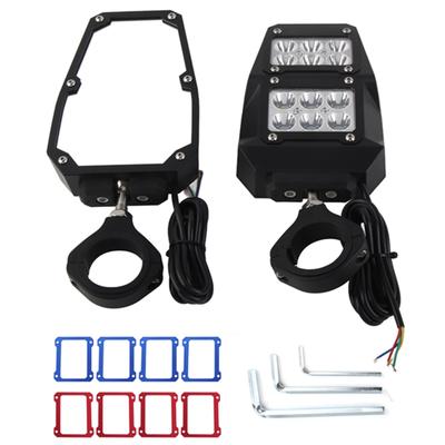 UTV Side Rear View Mirror 360 Degree Adjustable with LED Lights Fit for Polaris RZRRanger