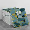 Self-Adhesive Pink Marble Wallpaper: Waterproof, Heat-Resistant Wall Sticker with Aluminum Plastic Panel