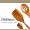 Wooden Utensil Set Nonstick Comfort Grip Wooden Spatula Set Safe Natural Healthy Kitchenware For Mixing Serving Home Family