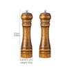 1PC Wooden Cooking Salt Pepper Grinder 5 8 10 Inch Salt and Pepper Mill Shaker with Ceramic Rotor Kitchen Tool