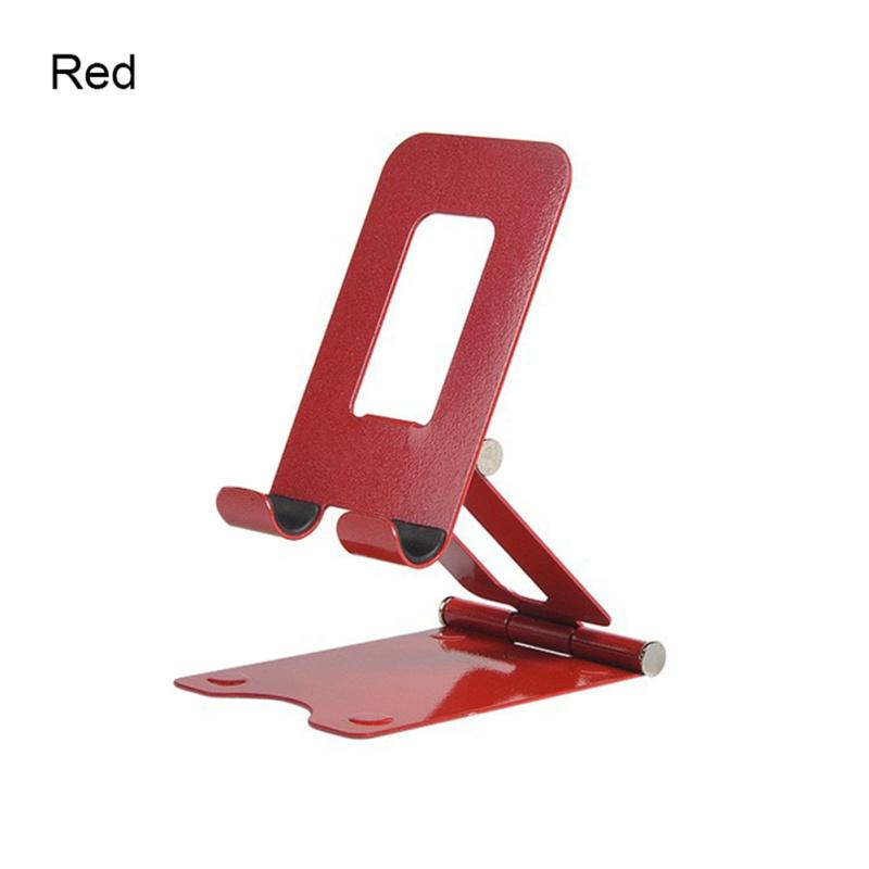 Metal Adjustable Mobile Phone Bracket Solid Color Universal Tablet Holder Foldable Portable Desk