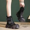 Petite Women's High-Heeled Martin Boots 2025: Platform Height-Enhancing, British-Style Versatile Short Boots