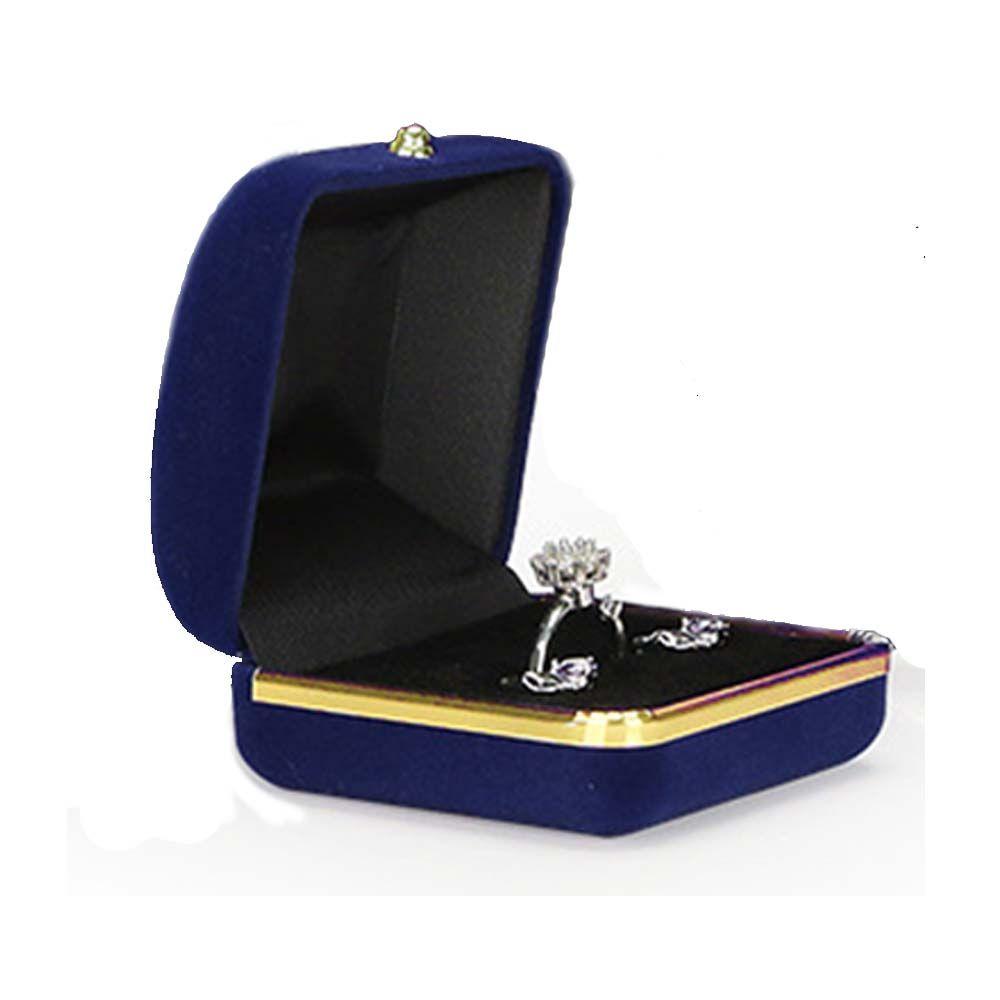 Verpackung Doppelt Öffnende Ohrringe Präsentation Aufbewahrungsboxen Halskettenetui Ringbox Schmuckauslage