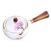 Porcelain Chinese Gongfu Tea Set Portable Teapot Set with 360 Rotation Tea Maker Heat-resistant Tea Pot Gift For Christmas