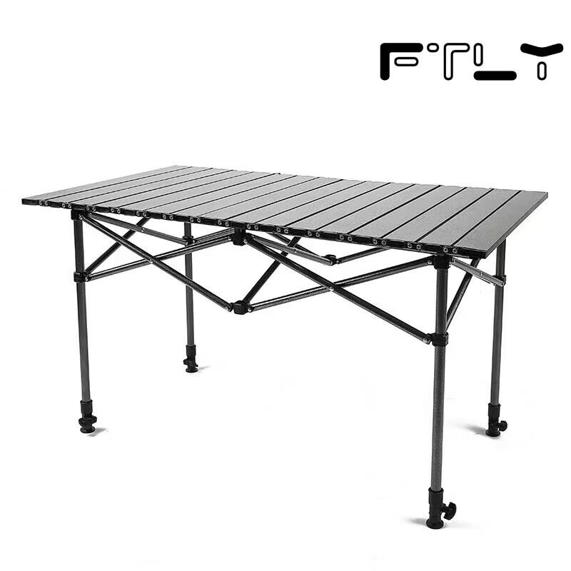 Feitule Adjustable Height Roll-Up Camping Table