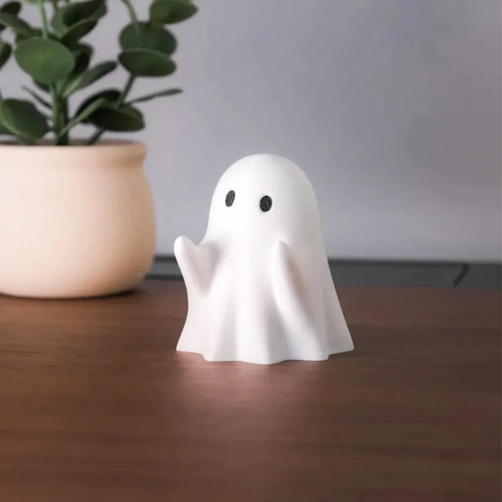 1pc Ghost Pen Holder-Cute Resin Desktop Organizer for Office & Home, Halloween Decor Creative Gift, Funny Stationery Stand