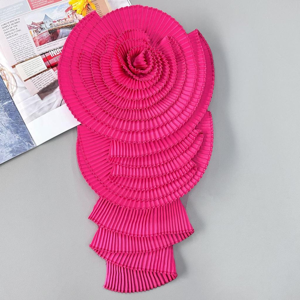 Folded Handmade Three-Dimensional Flower Accessories Clothing Dress Skirt Large Flower Decoration Corsage Cloth Sticker Accessories