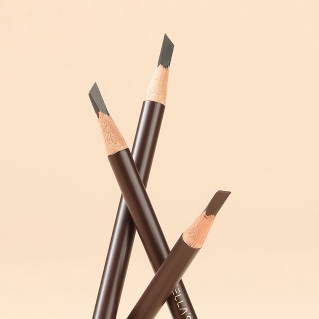 GELLA S - Machete eyebrow pencil - 3 Colors #01 Black