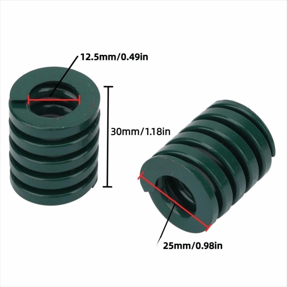 2pcs ID 12.5mm Mould Die Spring 30mm Long Spiral Spring Heavy Load Spring Stamping Equipment
