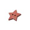 20MM Wooden Five Point Star Buttons Star Shape Sewing Buttons with 2 Hole for Dress Sweater Art Craft Sewing Knitting