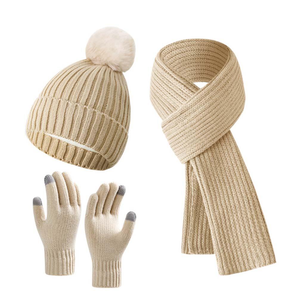 Cold Proof Gloves Elastic Woolen Hat Versatile Knitted Scarf  Windproof