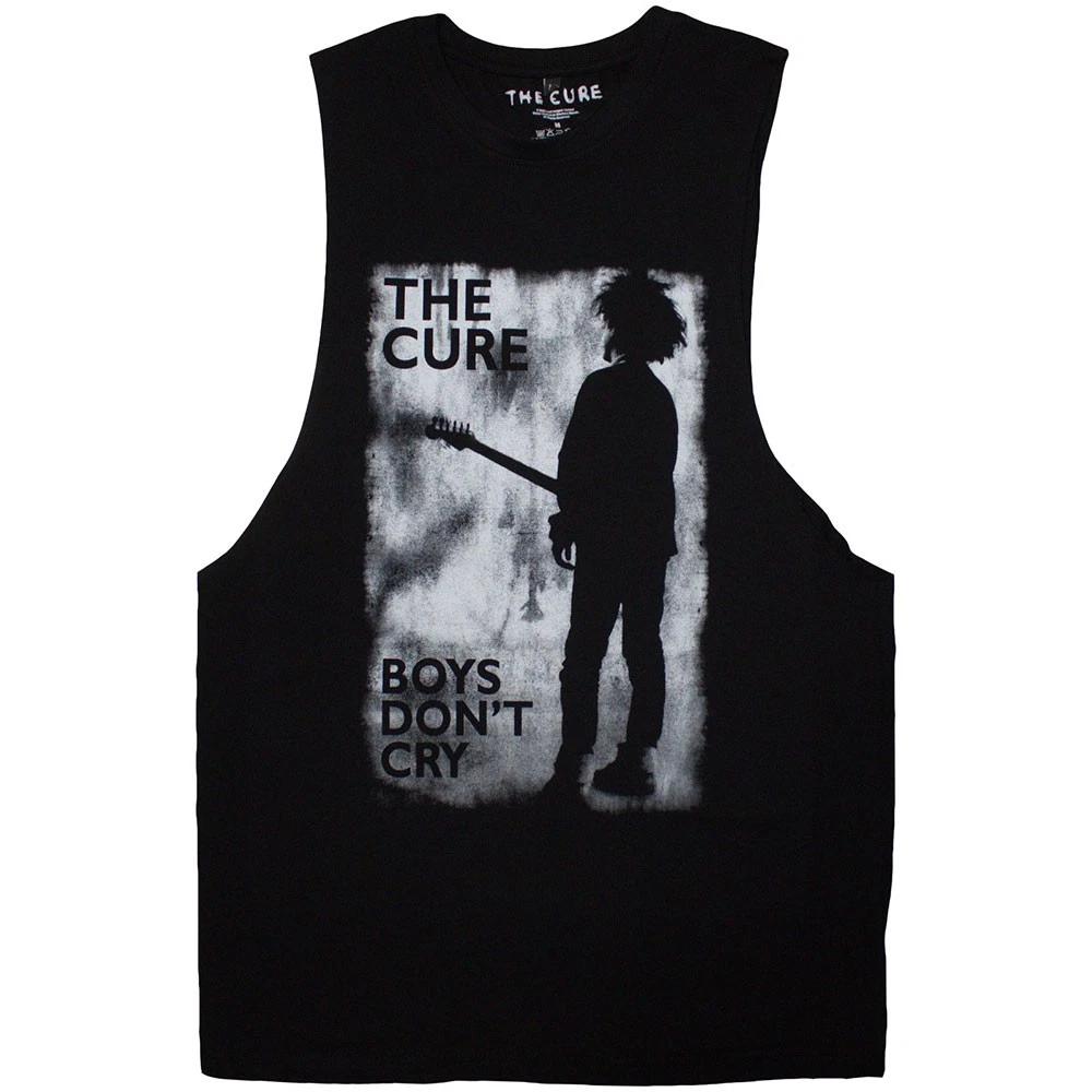 The Cure Unisex Vest T-Shirt: Boys Don t Cry B&W (Black) (Large) M