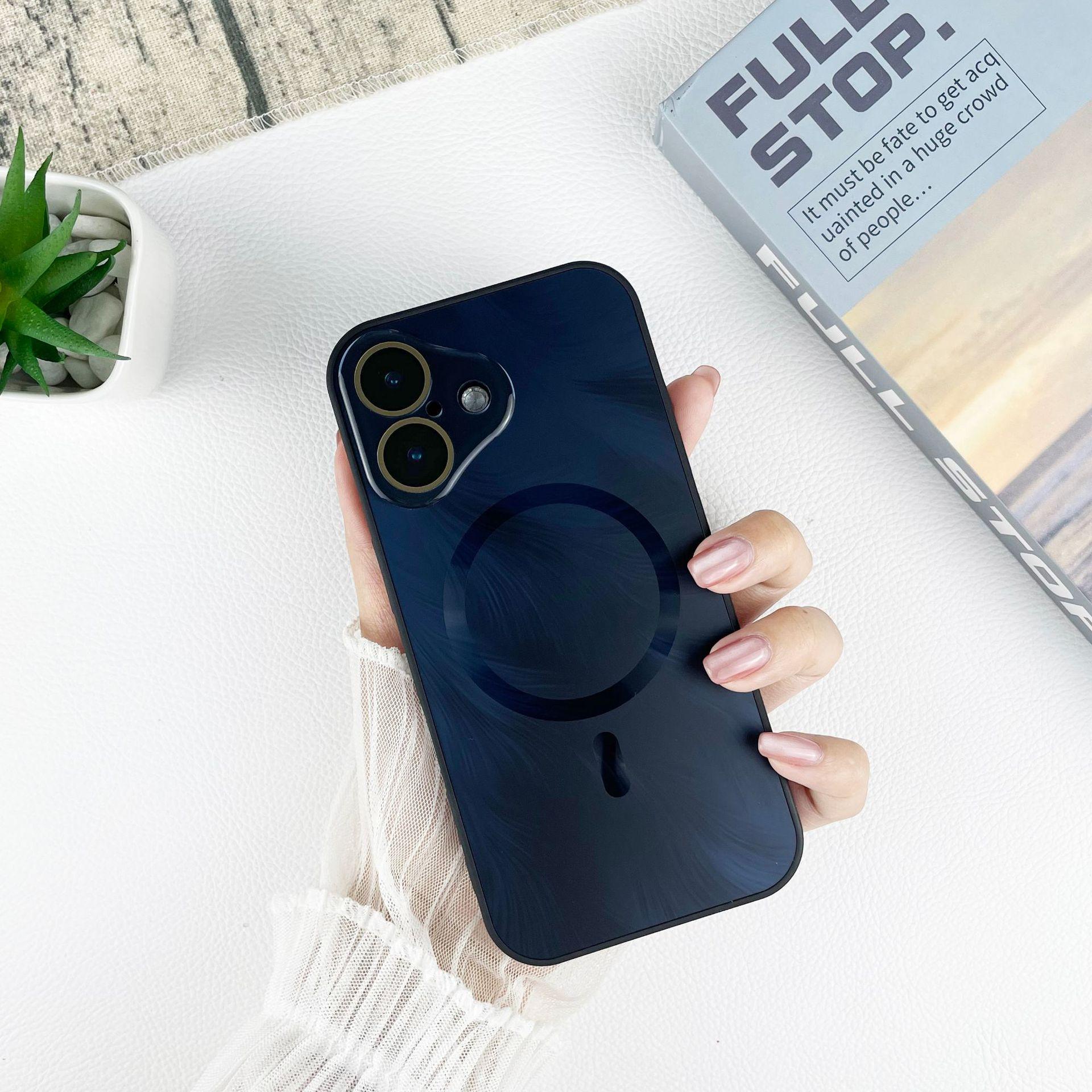 

Apple 16 Mobile Phone Case Iphone15 Magnetic Scrub 13 14 Gradient Streamer Phoenix Tail Pattern Lens Film Protection Case iphone11 (6.1 inch)