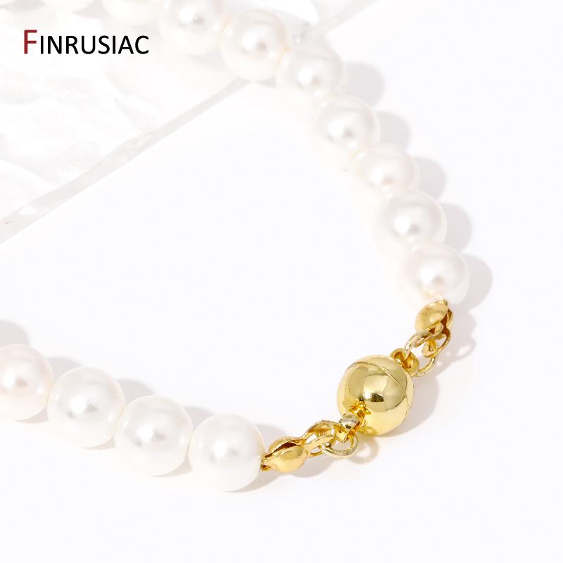 Wholesale 18K Gold Plated Brass Round Ball Strong Magnetic Clasps End Clasp Connectors For DIY Jewelry Making Supplies