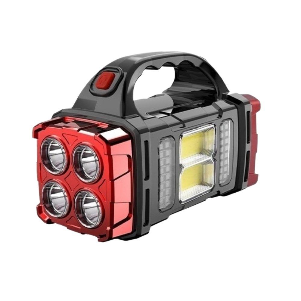 Portable Powerful USB Rechargeable Flashlights Solar LED Light With COB Work Light Charge Mobile Phone Camping Lamps