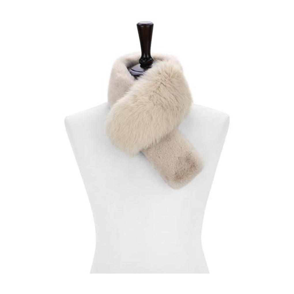 

Elkate Women s Muffler Neck Warmer Fall/Winter Petite Fox Fur Scarf LPOM001