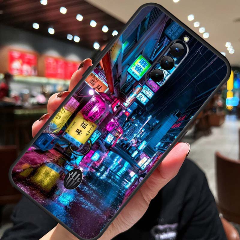 Japanese Night City Aesthetic Phone Case For ZTE Nubia Red Magic 9 Pro 8 8S Pro Plus 6 7 6S 7S Pro 6R 5S 5G Back Cover