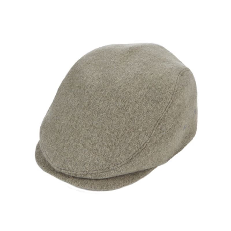 VARZAR Stud Logo Retro Wool Beret Beige