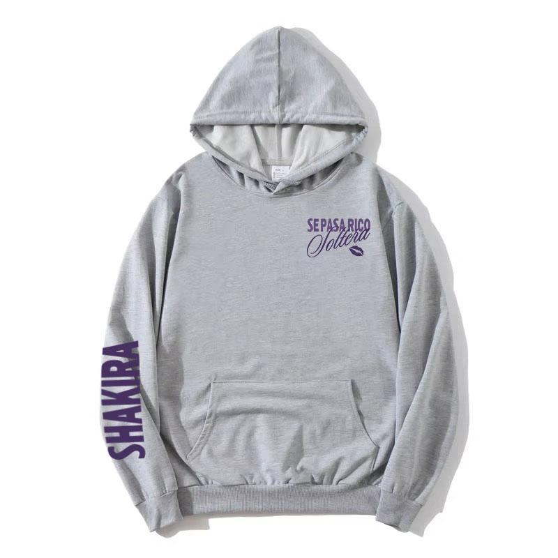 Soltera Hoodie Singer Shakira Graphic Fashion Sweatshirts Long Sleeve Female Pullovers Hooded Women Men Hoody Streetwear