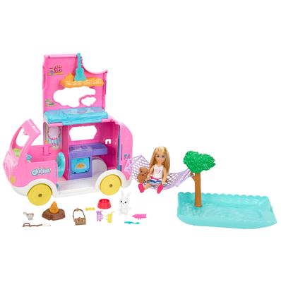 Barbie Chelsea & Pink Camper with Pool