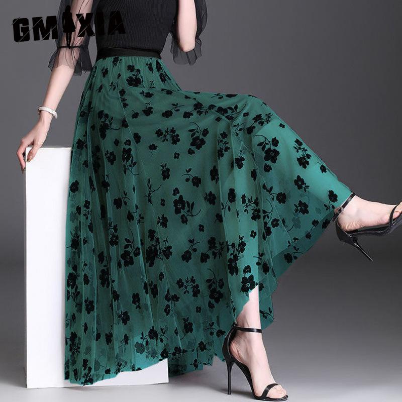 

GMXIA Women s Fashion Casual Summer Spring Skirt XXL світло-синій колір