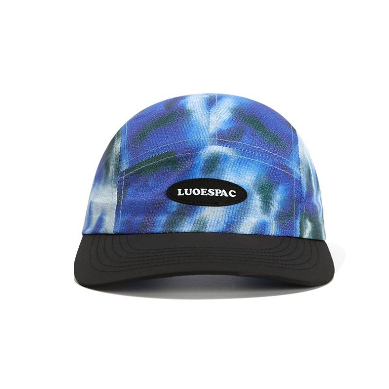 

Летняя кепка с быстросохнущей функцией, леопардовым принтом, мужская и женская, с цветной отделкой, уличная, со слегка изогнутым плоским козырьком, повседневная бейсболка Adjustable синий