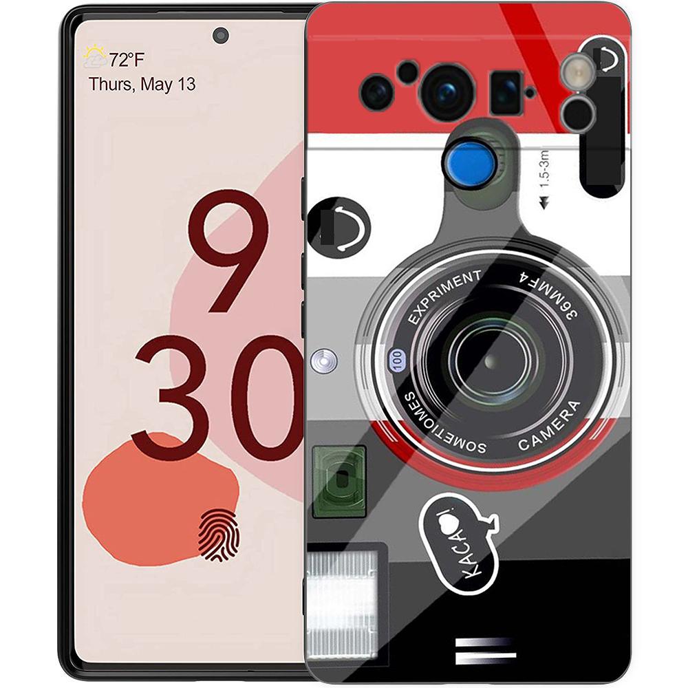 

Retro Camera Vintage Phone Case For Google Pixel 10 9 8 7 Pro 9A 8A 7A 6A 6 Pro XL Soft TPU Bumper Black Cover Pixel 8 Pro