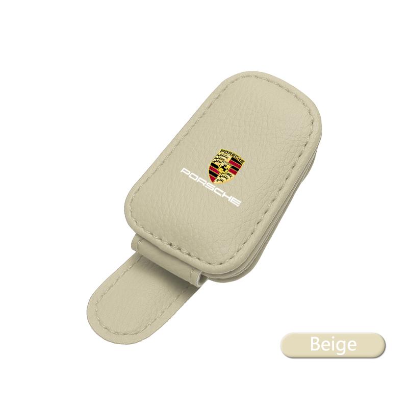 Auto Interieur Bril Clip Zonneklep Opbergbeugel Auto Accessoires Voor Porsche Cayenne Panamera Macan 911 718 918 Taycan Boxster