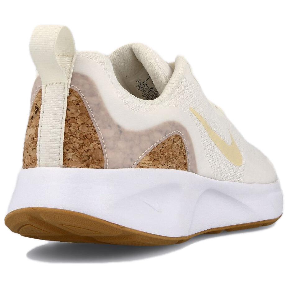Nike Wearallday Low Top Running Shoes Women Sneakers Yellow Brown Cork DJ1978-100
