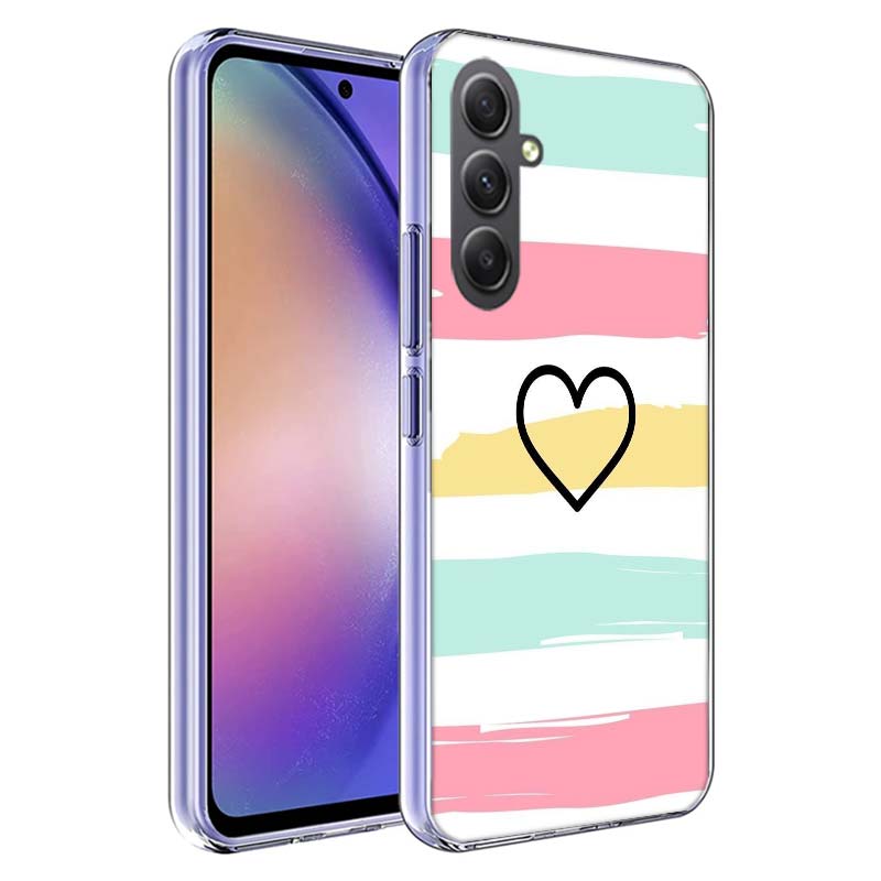 Rainbow Gradient Love Phone Case for Samsung A17 A37 A57 A07 A16 A26 A36 A56 A06 A02S A12 A22 A32 A52S A04S A14 A24 A34 A54 A03