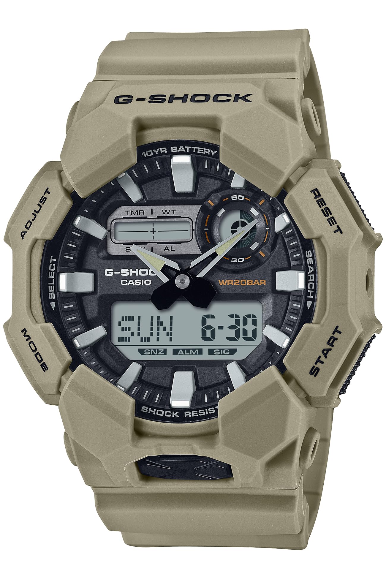 

[Casio] Часы G-Shock [Оригинальный отечественный продукт] Длительный срок службы батареи Биомассовый пластик GA-010-5AJF Мужские бежевые
