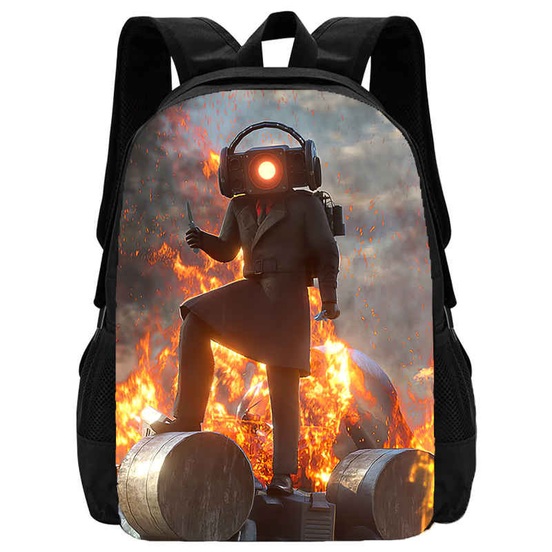 Mochila Skibidi Toilet School Backpack Cartoon School Bag for Boys  Titans Cameraman Children Backpack  Speaker Tv Man Kids Bags