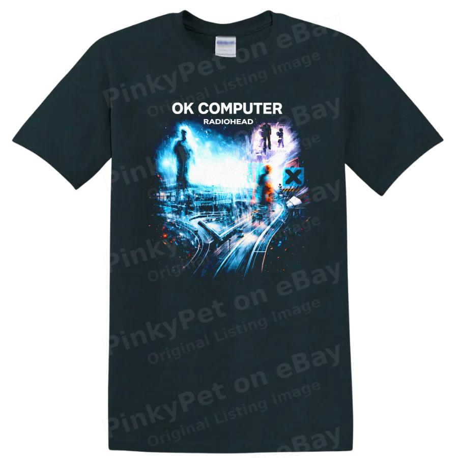 OK Computer Vintage Classic Rock Album Cover Art T-Shirt Retro Tee