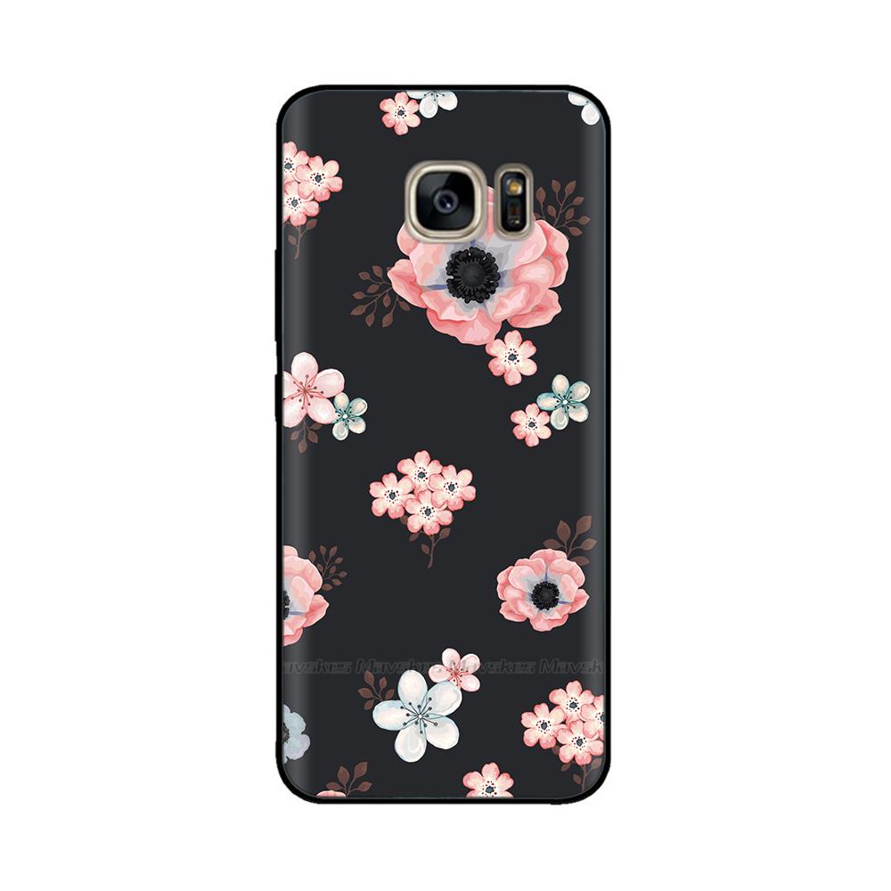 Black Silicone Case For Samsung Galaxy S6 Edge Case Soft TPU Cover For Samsung Galaxy S6 S 6 Edge Case Cover Bumper Coque Para