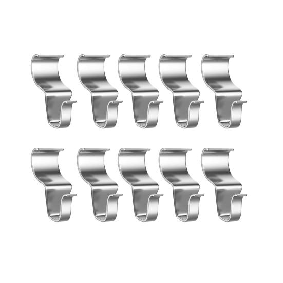 Vinyl Siding Hooks Heavy Duty S-shaped Hooks Non-Hole Stainless Steel Holiday Decoration Hangers for Halloween Christmas Lights Wreaths Flags