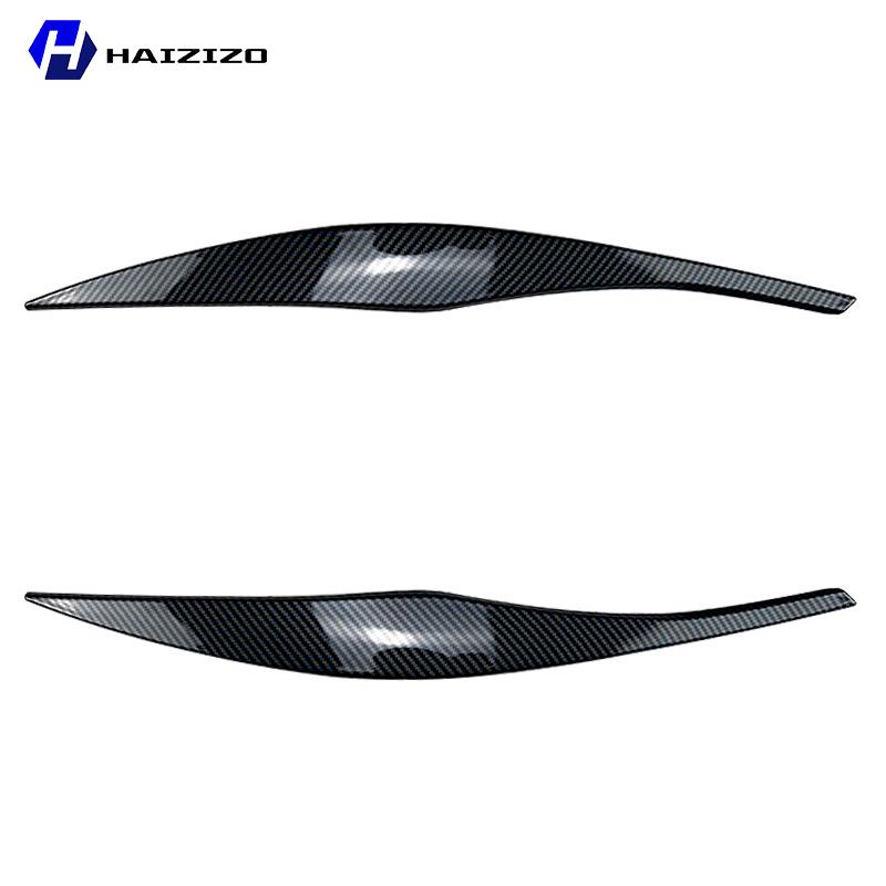 For BMW Series 3 E90 E91 320i 330i 2005-2012 Car Front Headlight Decoration Lamp Eyebrow Modified with Carbon Fiber Accessories