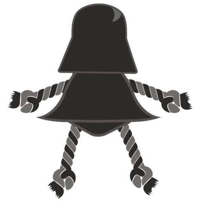 Jouet pour Chien - For Fan Pets - Corde à disques Dentaires - Bicolore - 100% Coton - 24x4x33 cm