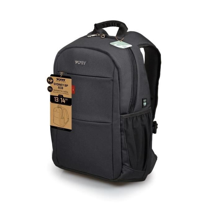 Sac à dos PC - PORT DESIGNS - Pour ordinateur portable ECO SYDNEY - 13/14 pouces - 10 litres - Gris